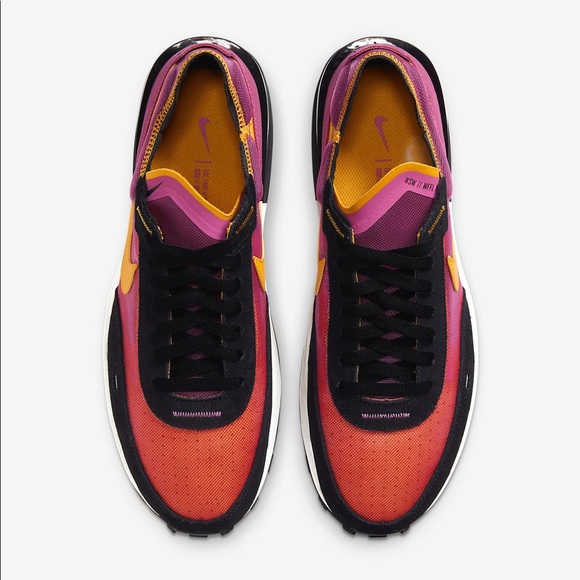 Nike Waffle One Sneakers Pink Yellow - Picture 3 of 11